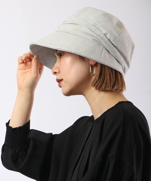 FUNALIVE（ファンアライブ）の「PAGE ONE ＵＶキャスケット（キャスケット・レディース・ネイビー/アイボリー/ブラック/杢グレー/ベージュ/ブラック系/グレー系/ブラウン系/アイボリー系/ベージュ系/ネイビー系・FREE）」の2枚目の写真