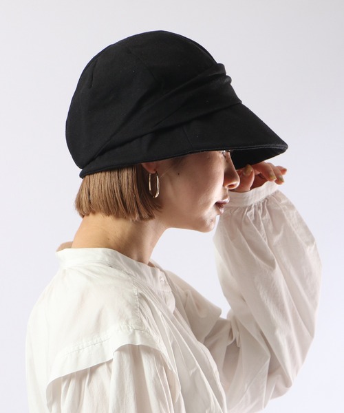 FUNALIVE（ファンアライブ）の「PAGE ONE ＵＶキャスケット（キャスケット・レディース・ネイビー/アイボリー/ブラック/杢グレー/ベージュ/ブラック系/グレー系/ブラウン系/アイボリー系/ベージュ系/ネイビー系・FREE）」の19枚目の写真