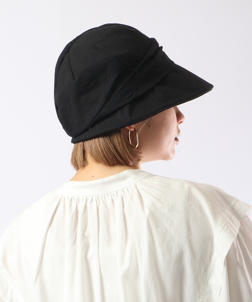 FUNALIVE（ファンアライブ）の「PAGE ONE ＵＶキャスケット（キャスケット・レディース・ネイビー/アイボリー/ブラック/杢グレー/ベージュ/ブラック系/グレー系/ブラウン系/アイボリー系/ベージュ系/ネイビー系・FREE）」の20枚目の写真