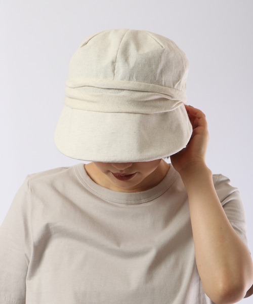 FUNALIVE（ファンアライブ）の「PAGE ONE ＵＶキャスケット（キャスケット・レディース・ネイビー/アイボリー/ブラック/杢グレー/ベージュ/ブラック系/グレー系/ブラウン系/アイボリー系/ベージュ系/ネイビー系・FREE）」の12枚目の写真