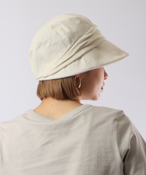 FUNALIVE（ファンアライブ）の「PAGE ONE ＵＶキャスケット（キャスケット・レディース・ネイビー/アイボリー/ブラック/杢グレー/ベージュ/ブラック系/グレー系/ブラウン系/アイボリー系/ベージュ系/ネイビー系・FREE）」の15枚目の写真