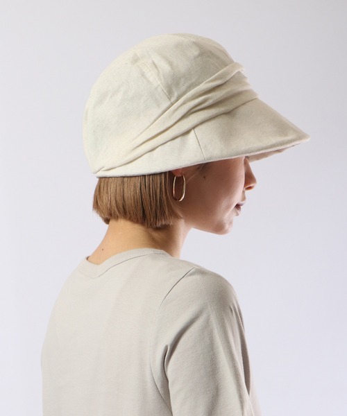 FUNALIVE（ファンアライブ）の「PAGE ONE ＵＶキャスケット（キャスケット・レディース・ネイビー/アイボリー/ブラック/杢グレー/ベージュ/ブラック系/グレー系/ブラウン系/アイボリー系/ベージュ系/ネイビー系・FREE）」の14枚目の写真