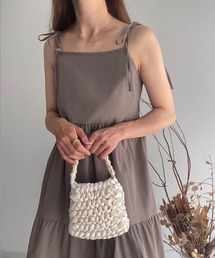 FILLOU（FILLOU）の「ショルダーリボンティアードキャミワンピース（ワンピース）」
