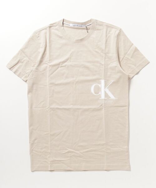 Calvin Klein Jeans(カルヴァンクラインジーンズ)の「Calvin Klein Jeans/ カルバンクラインジーンズ CK SPRAY TEE(Tシャツ/カットソー・メンズ・ベージュ/ホワイト/ブラック・M/L/XL)」の9枚目の写真