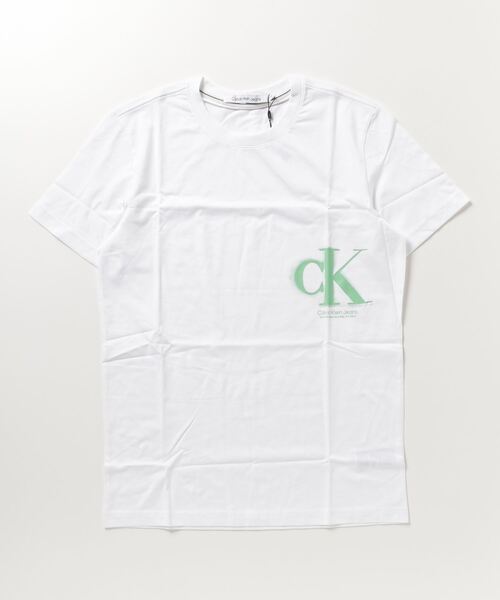 Calvin Klein Jeans(カルヴァンクラインジーンズ)の「Calvin Klein Jeans/ カルバンクラインジーンズ CK SPRAY TEE(Tシャツ/カットソー・メンズ・ベージュ/ホワイト/ブラック・M/L/XL)」の8枚目の写真