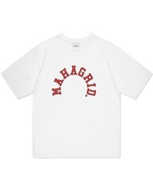 『mahagrid/マハグリッド』ROUND LOGO TEE/ラウンドロゴ 半袖 カットソー