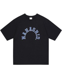 『mahagrid/マハグリッド』ROUND LOGO TEE/ラウンドロゴ 半袖 カットソー