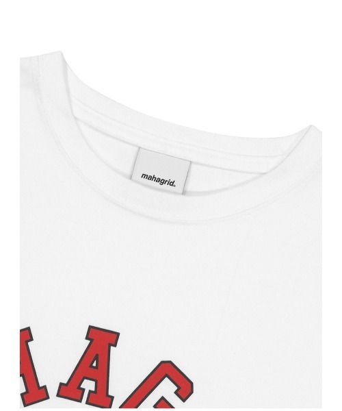 MAHAGRID（マハグリッド）の「『mahagrid/マハグリッド』ROUND LOGO TEE/ラウンドロゴ 半袖 カットソー（Tシャツ/カットソー・レディース・オレンジ/ネイビー/ホワイト/ブラック・L/M）」の11枚目の写真