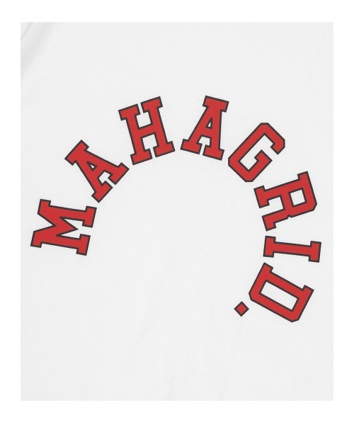 MAHAGRID（マハグリッド）の「『mahagrid/マハグリッド』ROUND LOGO TEE/ラウンドロゴ 半袖 カットソー（Tシャツ/カットソー・レディース・オレンジ/ネイビー/ホワイト/ブラック・L/M）」の12枚目の写真