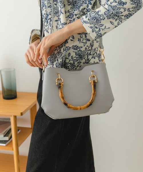 RODE SKO（ロデスコ）の「プチバンブー風ポケットバッグ（ハンドバッグ・レディース・パープル系その他/ホワイト/グレー系その他・ONE）」の22枚目の写真