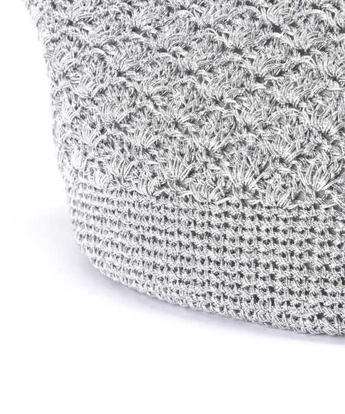 N.（N. Natural Beauty Basic）（エヌエヌナチュラルビューティーベーシック）の「メタリック編み上げショルダーバッグ（トートバッグ・レディース・シルバー・ﾌﾘ-）」の7枚目の写真