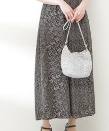 N.(N. Natural Beauty Basic) | メタリック編み上げショルダーバッグ(トートバッグ)