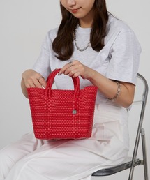 OJO DE MEX（オホデメックス）の「OJO DE MEX/オホデメックス Plastico CAGO Tote Cube バッグ かごバッグ バケットバッグ バスケット スクエア メルカドバッグ 2026年 夏 夏服（ハンドバッグ）」
