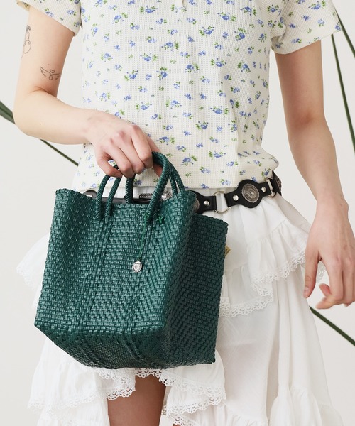 OJO DE MEX/オホデメックス Plastico CAGO Tote Cube バッグ