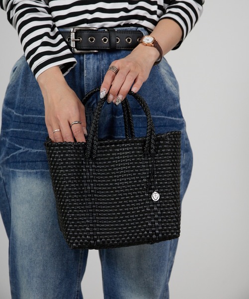 OJO DE MEX（オホデメックス）の「OJO DE MEX/オホデメックス Plastico CAGO Tote Cube バッグ かごバッグ バケットバッグ バスケット 2026年春夏（ハンドバッグ・レディース・クリーム/グリーン/ブルー/ピンク/イエロー/ブラック/パープル/レッド/ブルー系その他・FREE）」の19枚目の写真