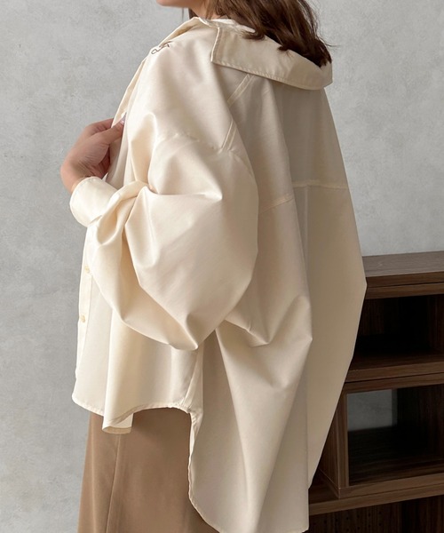 apres jour clair(アプレジュールクレア)の「【apres jour clair】ワンポイント刺繍シャツ【ZOZOTOWN限定アイテム】(シャツ/ブラウス・レディース・ベージュ/グレー/オレンジ/アイボリー・X-LARGE/フリー)」の12枚目の写真
