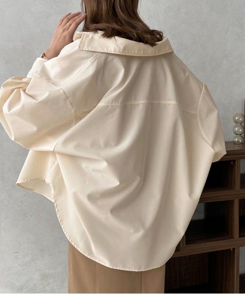 apres jour clair(アプレジュールクレア)の「【apres jour clair】ワンポイント刺繍シャツ【ZOZOTOWN限定アイテム】(シャツ/ブラウス・レディース・ベージュ/グレー/オレンジ/アイボリー・X-LARGE/フリー)」の16枚目の写真