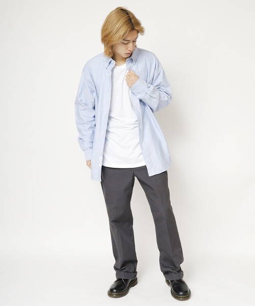 SERO(セロ)の「SERO/セロ B.D WIDE SHIRT OXFORD SOLID シャツ ボタンダウンシャツ(シャツ/ブラウス・メンズ・ブルー/ホワイト・15 /16)」の11枚目の写真