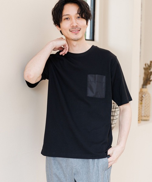 GLOBAL WORK(グローバルワーク)の「冷感マルチファンクションT/163579(Tシャツ/カットソー・メンズ・ホワイト系その他2/ライトブルー/ブラック/ライトグレー/ミント/ダークブルー/チャコールグレー・MEDIUM/X-LARGE/LARGE/SMALL)」の3枚目の写真