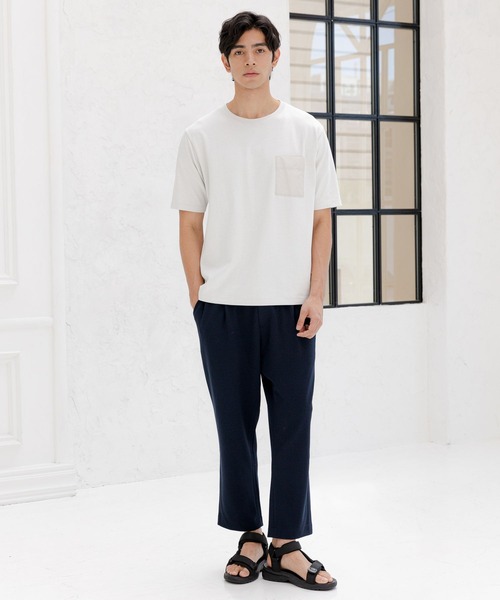 GLOBAL WORK(グローバルワーク)の「冷感マルチファンクションT/163579(Tシャツ/カットソー・メンズ・ホワイト系その他2/ライトブルー/ブラック/ライトグレー/ミント/ダークブルー/チャコールグレー・MEDIUM/X-LARGE/LARGE/SMALL)」の8枚目の写真