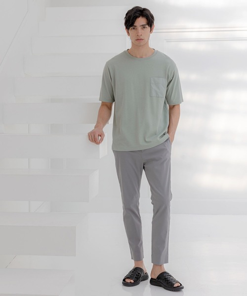 GLOBAL WORK(グローバルワーク)の「冷感マルチファンクションT/163579(Tシャツ/カットソー・メンズ・ホワイト系その他2/ライトブルー/ブラック/ライトグレー/ミント/ダークブルー/チャコールグレー・MEDIUM/X-LARGE/LARGE/SMALL)」の14枚目の写真