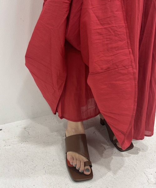 bohmal（ボマール）の「インド綿ボリュームデザインギャザーマキシスカート（スカート・レディース・ライム/ブラック/ロイヤルブルー/オレンジ/ベージュ/レッド・FREE）」の13枚目の写真