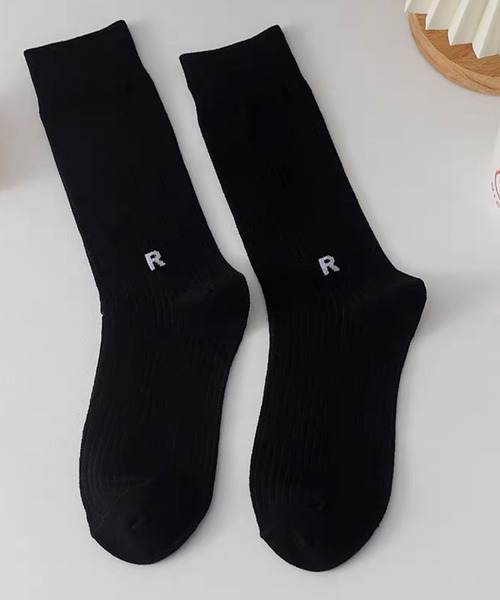 Chick（チック）の「▲one point color socks/ワンポイントカラーソックス（ソックス/靴下・レディース・ホワイト/グリーン/オレンジ/ピンク/パープル/ブラウン/ブラック・FREE）」の3枚目の写真