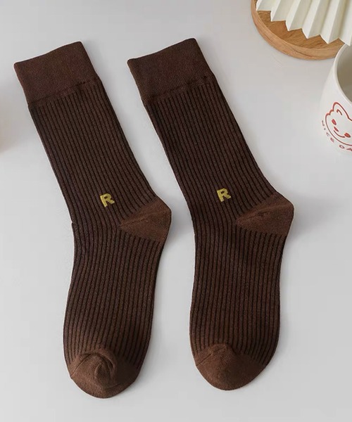 Chick（チック）の「▲one point color socks/ワンポイントカラーソックス（ソックス/靴下・レディース・ホワイト/グリーン/オレンジ/ピンク/パープル/ブラウン/ブラック・FREE）」の14枚目の写真