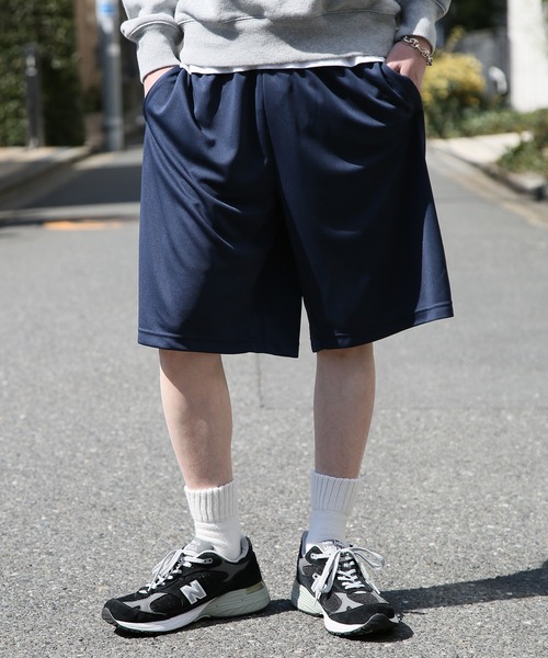 LIFEMAX(ライフマックス)の「【LIFEMAX】ハーフパンツ(ポリジン加工) バギーショーツ MP6431(スウェットパンツ・メンズ・ネイビー/チャコールグレー/ブラック・L/M/XL/XXL/S)」の3枚目の写真