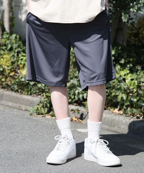 LIFEMAX(ライフマックス)の「【LIFEMAX】ハーフパンツ(ポリジン加工) バギーショーツ MP6431(スウェットパンツ・メンズ・ネイビー/チャコールグレー/ブラック・L/M/XL/XXL/S)」の2枚目の写真