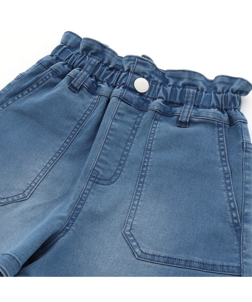 JENNI love（ジェニィラブ）の「ウエストギャザーデニムショーパン（デニムパンツ・キッズ・ブルー/サックスブルー・150cm/160cm/130cm/140cm）」の11枚目の写真
