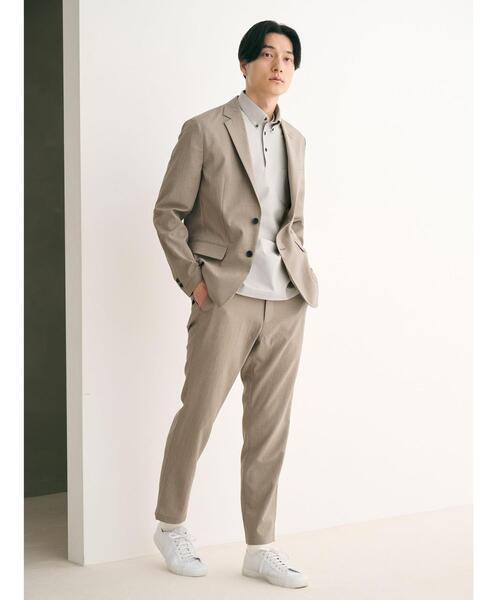 green label relaxing（グリーンレーベルリラクシング）の「ドライストレッチ 2B ジャケット -・防シワ・吸水速乾-（テーラードジャケット・メンズ・ダークグリーン/ベージュ/ネイビー・XS/S/M/L/XL）」の15枚目の写真