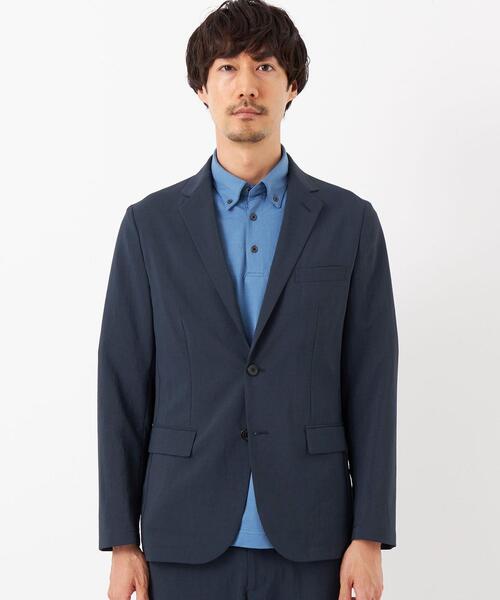 green label relaxing（グリーンレーベルリラクシング）の「ドライストレッチ 2B ジャケット -・防シワ・吸水速乾-（テーラードジャケット・メンズ・ダークグリーン/ベージュ/ネイビー・XS/S/M/L/XL）」の4枚目の写真