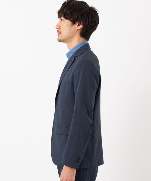 green label relaxing（グリーンレーベルリラクシング）の「ドライストレッチ 2B ジャケット -・防シワ・吸水速乾-（テーラードジャケット・メンズ・ダークグリーン/ベージュ/ネイビー・XS/S/M/L/XL）」の6枚目の写真