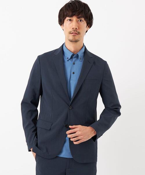 green label relaxing（グリーンレーベルリラクシング）の「ドライストレッチ 2B ジャケット -・防シワ・吸水速乾-（テーラードジャケット・メンズ・ダークグリーン/ベージュ/ネイビー・XS/S/M/L/XL）」の13枚目の写真