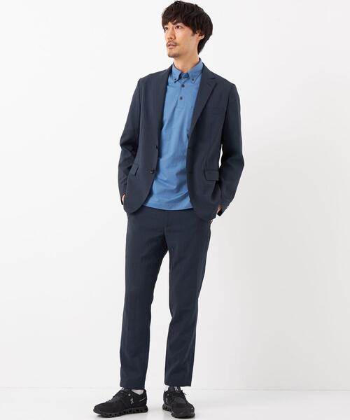 green label relaxing（グリーンレーベルリラクシング）の「ドライストレッチ 2B ジャケット -・防シワ・吸水速乾-（テーラードジャケット・メンズ・ダークグリーン/ベージュ/ネイビー・XS/S/M/L/XL）」の16枚目の写真