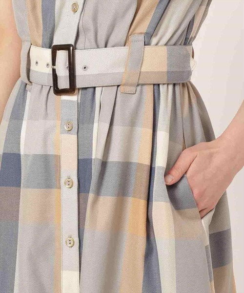 REDYAZEL(レディアゼル)の「レトロチェックワンピース(ワンピース・レディース・オフホワイト/ブルー/グリーン・SMALL/MEDIUM)」の16枚目の写真