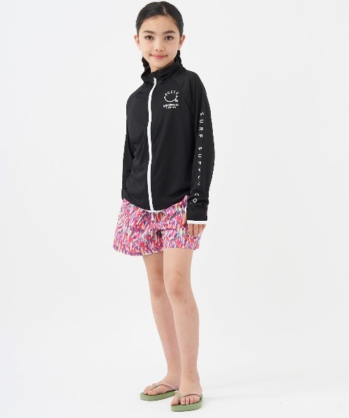 RUSTY（ラスティ）の「【RUSTY:ラスティー】キッズラッシュガード　ニコちゃんシリーズ（ラッシュガード・キッズ・エメラルド/ブラック/ピンク/ホワイト/イエロー・140/150/160/100/110/120/130）」の10枚目の写真