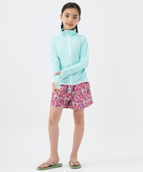 RUSTY（ラスティ）の「【RUSTY:ラスティー】キッズラッシュガード　ニコちゃんシリーズ（ラッシュガード・キッズ・エメラルド/ブラック/ピンク/ホワイト/イエロー・140/150/160/100/110/120/130）」の19枚目の写真