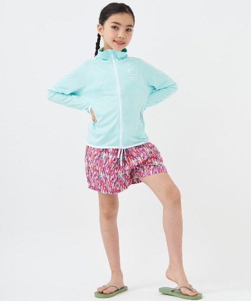 RUSTY（ラスティ）の「【RUSTY:ラスティー】キッズラッシュガード　ニコちゃんシリーズ（ラッシュガード・キッズ・エメラルド/ブラック/ピンク/ホワイト/イエロー・140/150/160/100/110/120/130）」の18枚目の写真