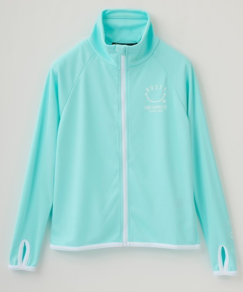 RUSTY（ラスティ）の「【RUSTY:ラスティー】キッズラッシュガード　ニコちゃんシリーズ（ラッシュガード・キッズ・エメラルド/ブラック/ピンク/ホワイト/イエロー・140/150/160/100/110/120/130）」の21枚目の写真