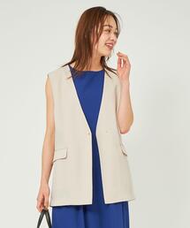 green label relaxing | メルティ ジレ -マシンウォッシャブル・ストレッチ・防シワ- ◇No12◇(ベスト)