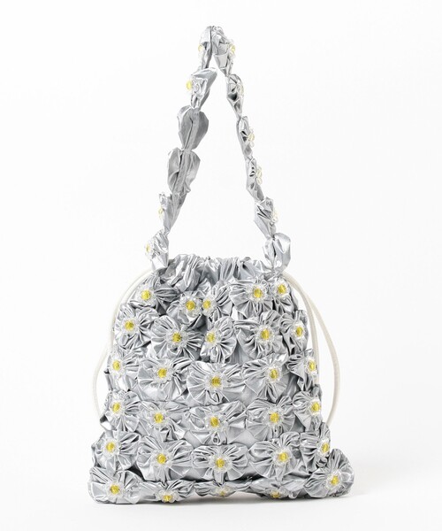 Ray BEAMS(レイビームス)の「HEY!Mrs ROSE / YOYO キルト バッグ(ハンドバッグ・レディース・シルバー/ブラック・ONE SIZE)」の17枚目の写真