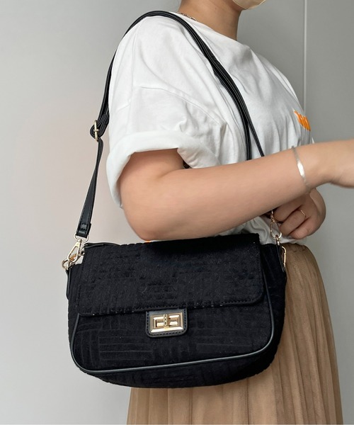 CPCM（シーピーシーエム）の「パイル地2WAYショルダー（ショルダーバッグ・レディース・オレンジ/ブルー/ブラック・FREE）」の7枚目の写真