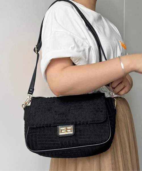 CPCM（シーピーシーエム）の「パイル地2WAYショルダー（ショルダーバッグ・レディース・オレンジ/ブルー/ブラック・FREE）」の9枚目の写真