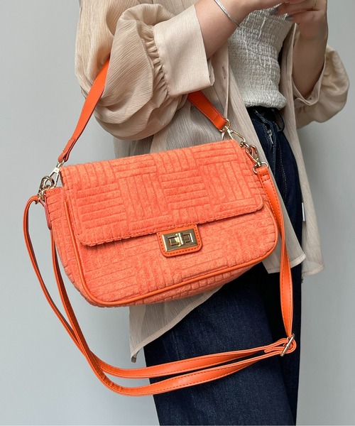 CPCM（シーピーシーエム）の「パイル地2WAYショルダー（ショルダーバッグ・レディース・オレンジ/ブルー/ブラック・FREE）」の8枚目の写真