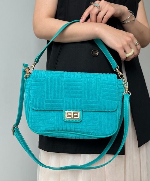 CPCM（シーピーシーエム）の「パイル地2WAYショルダー（ショルダーバッグ・レディース・オレンジ/ブルー/ブラック・FREE）」の5枚目の写真