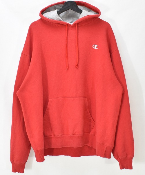 Champion(チャンピオン)の「【ヴィンテージ古着】Y2K Champion / チャンピオン ロゴ刺繍 スウェットパーカー(パーカー・メンズ・レッド・X-LARGE)」の9枚目の写真