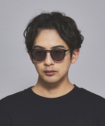 MYSELF ABAHOUSE | 【Anselme Claire】ユニセックス ボストン型 サングラス 伊達メガネ  5色展開 ケース付属(サングラス)