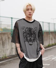 G.O.C | オーバーサイズ メッシュ 半袖 TEE(Tシャツ/カットソー)